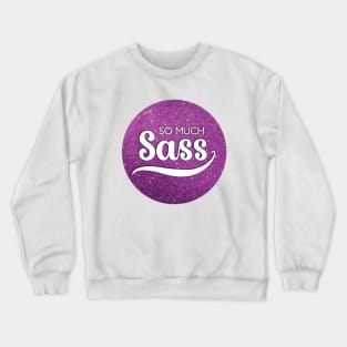 So Much Sass - Pink Glitter Circle Crewneck Sweatshirt